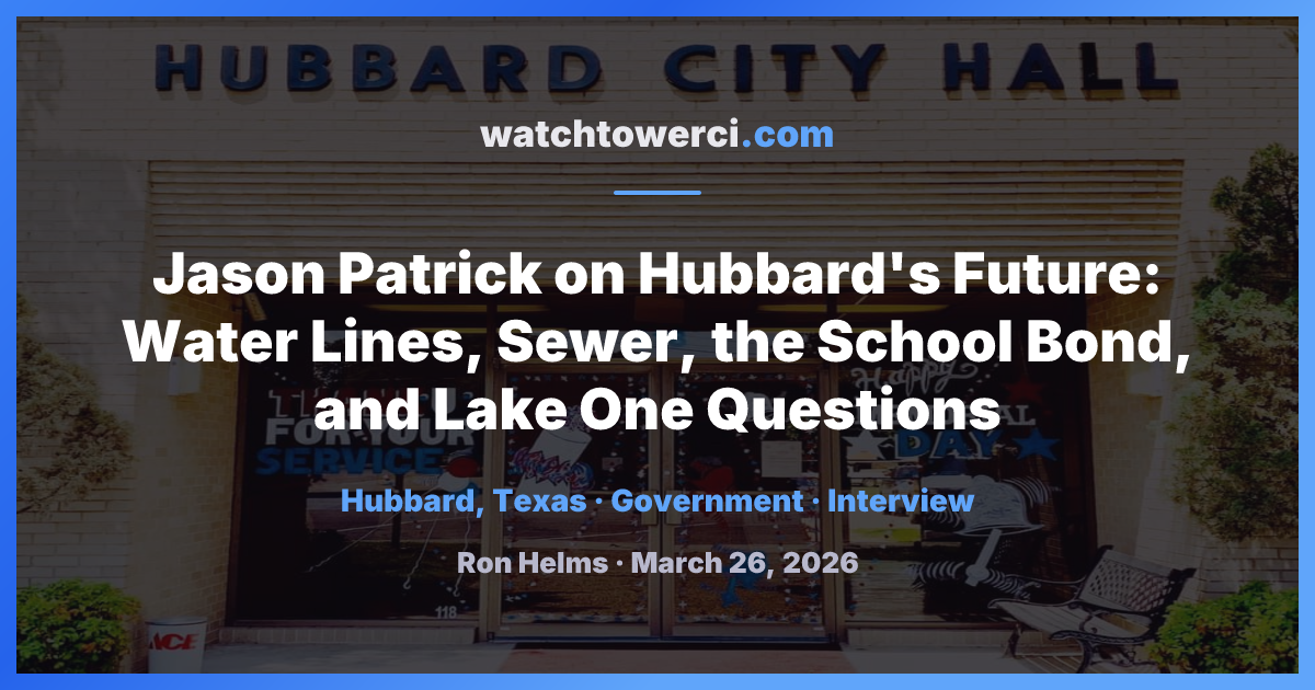 Jason Patrick On Hubbards Future Water Lines Sewer The School Bond 